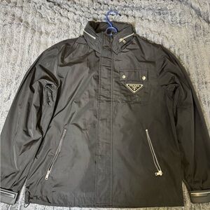 Prada Men's Black Windbreaker Jacket